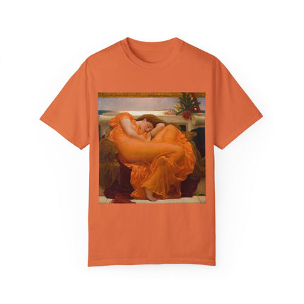 Flaming June by Frederic Leighton Unisex Garment-Dyed T-shirt