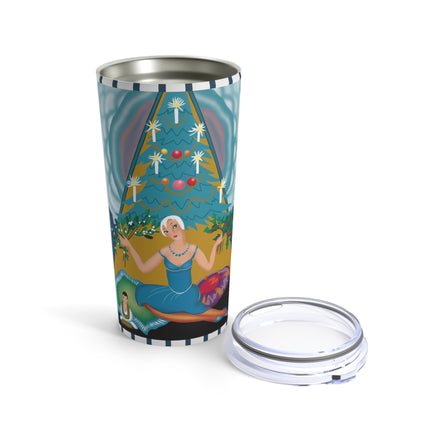 Art Deco Christmas Elegance Tumbler 20oz