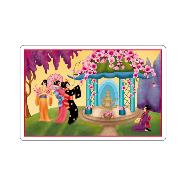 A Dance of Colors and Serenity by Carlo Chiostri Kiss-Cut Stickers 4 Sizes)