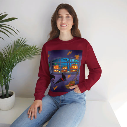 Whimsical Halloween Mischief Unisex Heavy Blend™ Crewneck Sweatshirt