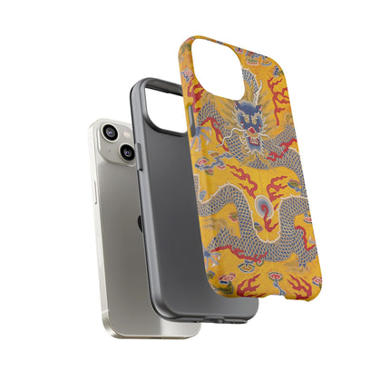 Majestic Dragon Regalia – Imperial 12-Symbol Robe Phone Cases