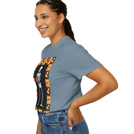 Candy Corn Skeleton Unisex Garment-Dyed T-shirt