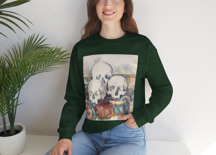 The Three Skulls by Paul Cézanne Unisex Heavy Blend™ Crewneck Sweatshirt