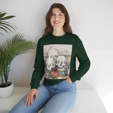 The Three Skulls by Paul Cézanne Unisex Heavy Blend™ Crewneck Sweatshirt