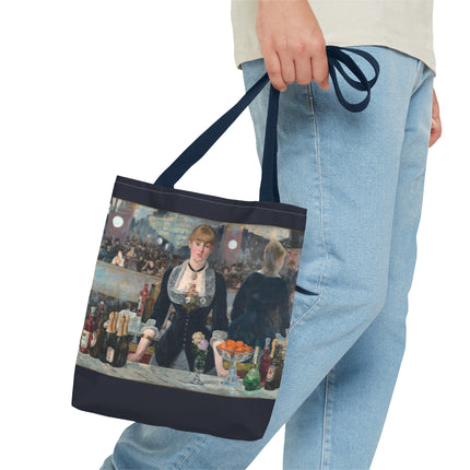 A Bar at the Folies-Bergère by Edouard Manet Tote Bag (AOP)