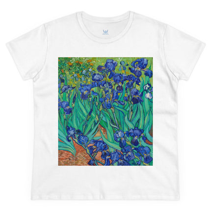 Irises by Van Gogh Women's Midweight Cotton Tee
