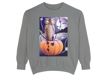 The Startled Pumpkin Unisex Garment-Dyed Sweatshirt