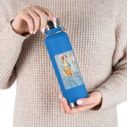 The Enchanting Painter: A Fairy's Artistic Touch Copper Vacuum Insulated Bottle, 22oz