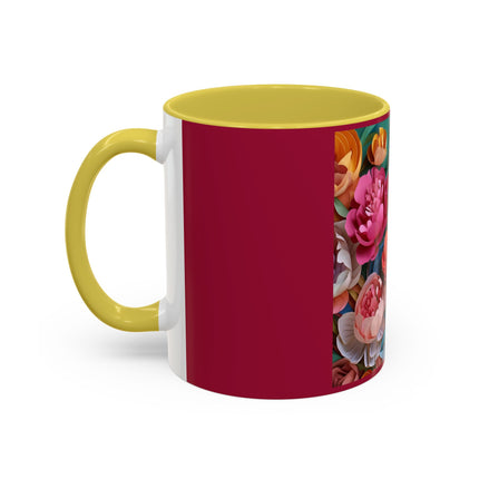 Peonies in Full Bloom Colorful Mugs (11oz, 15oz)