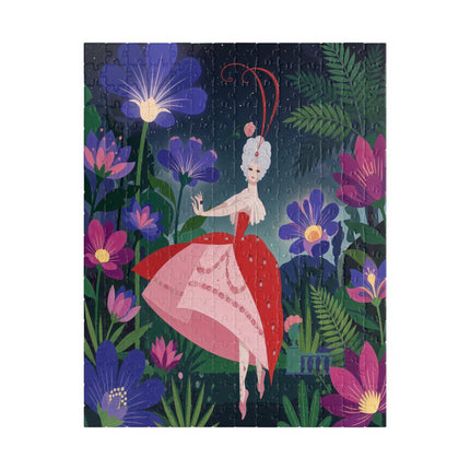 🌺✨ The Lady Of The Starlit Enchanted Garden Puzzle – Art Deco Floral Fantasy