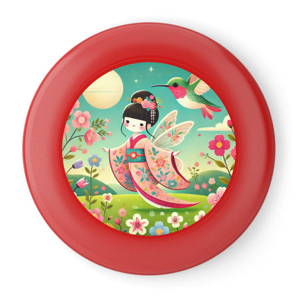 Geisha Fairy and the Hummingbird Blossom Wham-O Frisbee – Enchanted Wings & Graceful Harmony