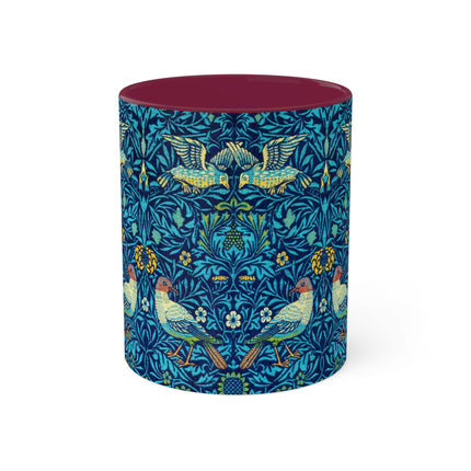 Bird by William Morris Colorful Mugs, 11oz