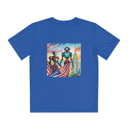 High Fashion Cyberpunk CIA Robots Youth Competitor Tee