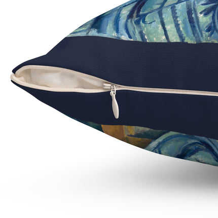 The Peppermint Bottle by Paul Cézanne Spun Polyester Square Pillow