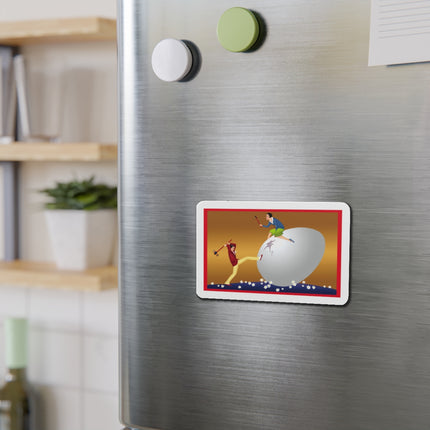 Crack-Up Comedy: The Great Egg Duel Die-Cut Magnets (5 Sizes)