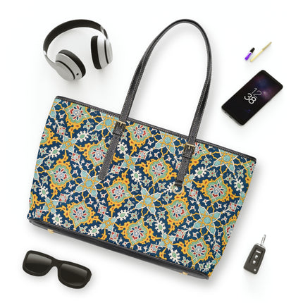 Arabesques by Émile Prisse d'Avennes PU Leather Shoulder Bag