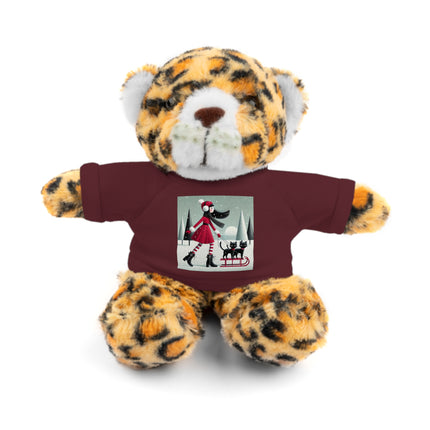 Red Sled & Curious Cats Stuffed Animals with Tee