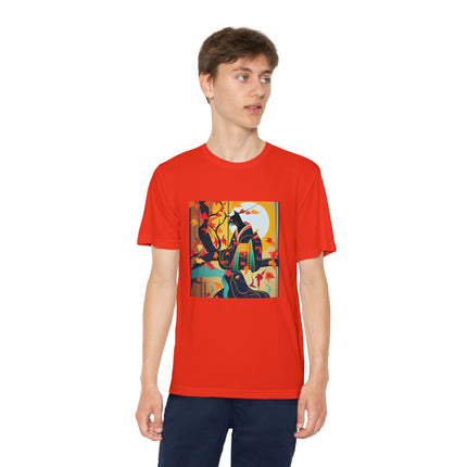 Black Cat in Kimono Youth Competitor Tee