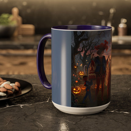 ♥️🎃 The Queen Of Hearts Halloween Masquerade Colorful Mug – Royal Halloween Fantasy