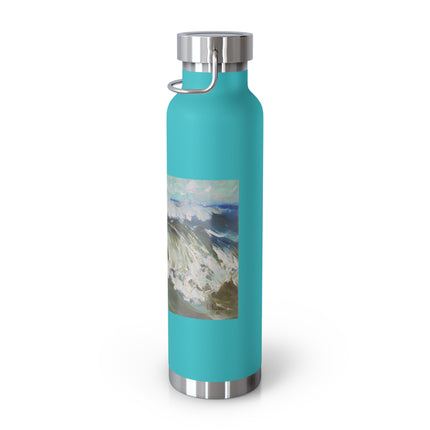 The Wave by Karl Hagemeister Copper Vacuum Insulated Bottle, 22oz