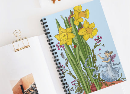 Daffodil Fairy Spiral Notebook - Ruled Line