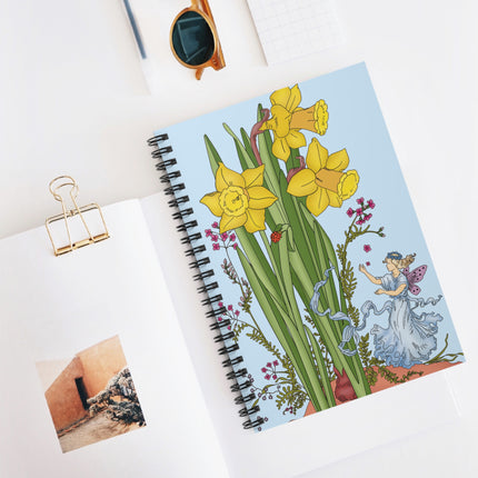 Daffodil Fairy Spiral Notebook - Ruled Line
