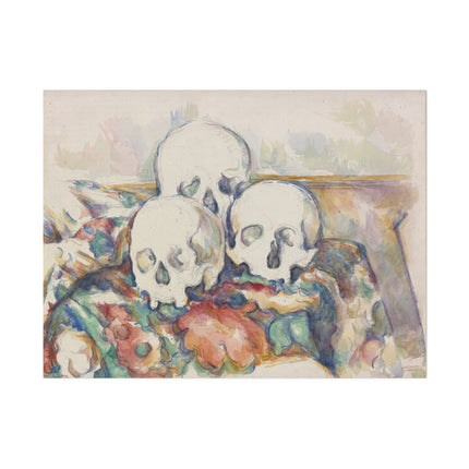The Three Skulls by Paul Cézanne Matte Canvas, Stretched, 0.75"