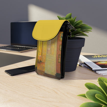 Interior, Window Light by Henri Le Sidaner Small Cell Phone Wallet