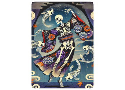 Skeleton Kabuki Performer Playing Cards