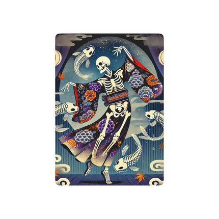 Skeleton Kabuki Performer Playing Cards
