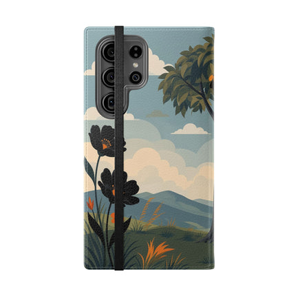 🌳🌺 The Ladies Of The Garden Swing Flip Case – Art Deco Floral Adventure