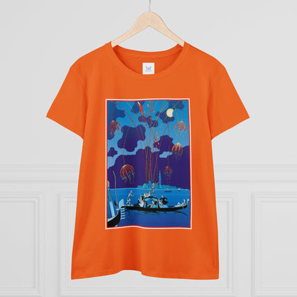Fireworks in Venice by George Barbier Women's Midweight Cotton Tee