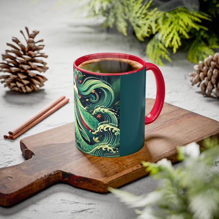 Mermaid Queen Rising from the Deep Colorful Mugs (11oz, 15oz)