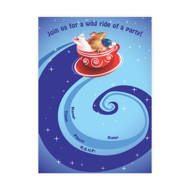 Wild Ride Party Invitation! Bundles of 10, 30, 50 Pieces Available (envelopes included)
