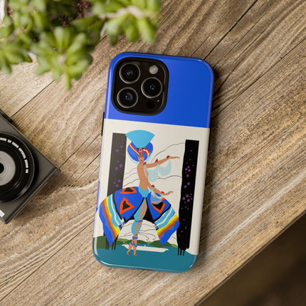 Exotic Dancer Phone Case – Vibrant Performance & Art Deco Flair