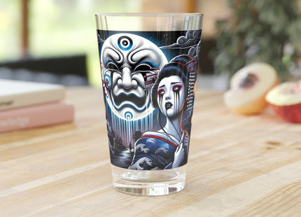 Geisha’s Black Ink Tears Glass, 16oz