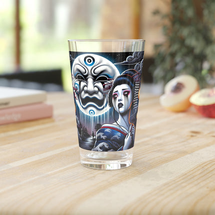 Geisha’s Black Ink Tears Glass, 16oz
