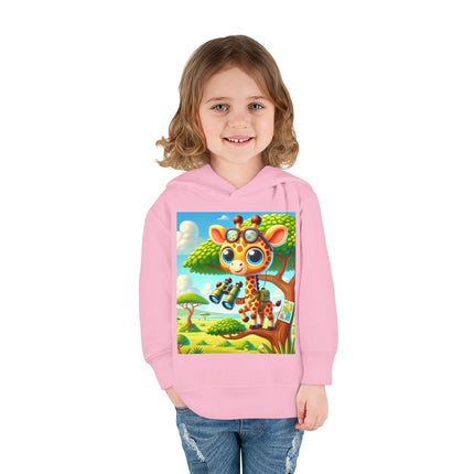Giraffe Lookout Toddler Pullover Fleece Hoodie