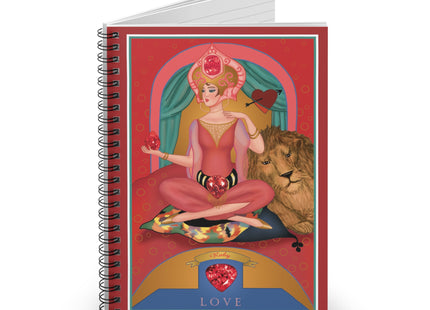 July & Ruby (from the Gem Series) by Sofia Chiostri Spiral Notebook - Ruled Line