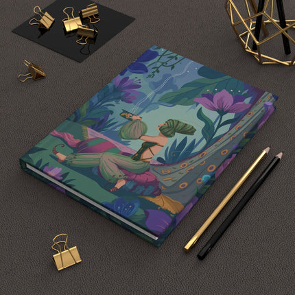 🌿✨ The Lady Of The Incense Garden Hardcover Journal – Art Deco Botanical Elegance