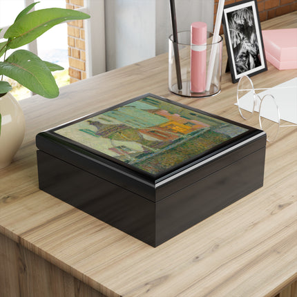 La Fontaine, Saint-Paul De Vence by Henri Le Sidaner Jewelry Box