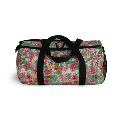 Colorful Flower Pattern by Owen Jones Duffle Bag