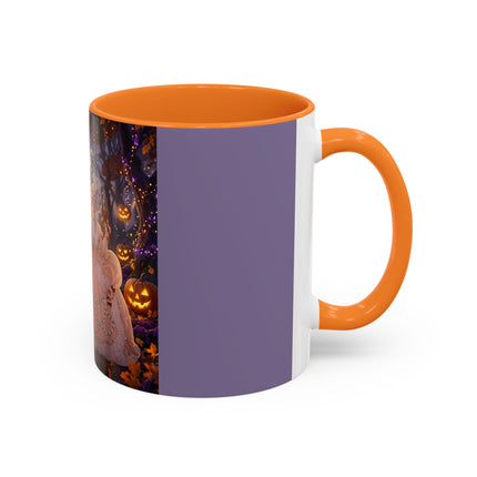 🎃🌙 The Midnight Court Of Pumpkin Grove Colorful Mug – Elegant Halloween Masquerade