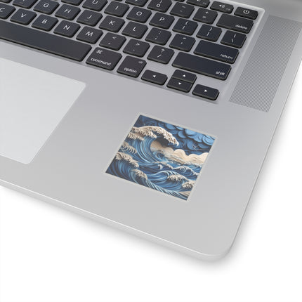 Dramatic Ocean with Crashing Waves Kiss-Cut Stickers (4 Sizes)
