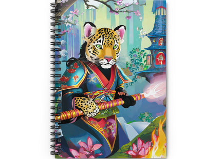 Cyberpunk Leopard Spiral Notebook - Ruled Line
