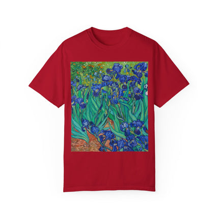Irises by Van Gogh Unisex Garment-Dyed T-shirt