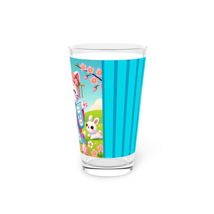 Springtime Kitten’s Easter Joy Glass, 16oz