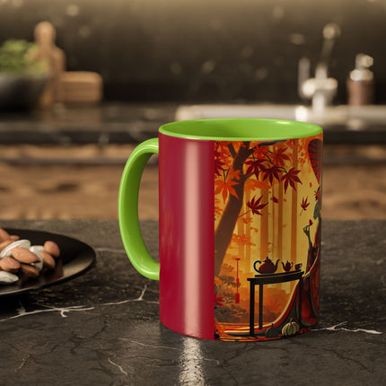 Theatrical Harvest Rabbit Colorful Mugs (11oz, 15oz)