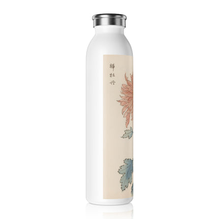 Keika Hyakugiku, Pl.15 by Keika Hasegawa Slim Water Bottle