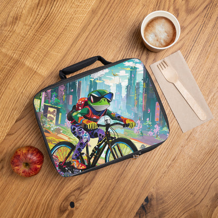 Cyberpunk Frog Lunch Bag